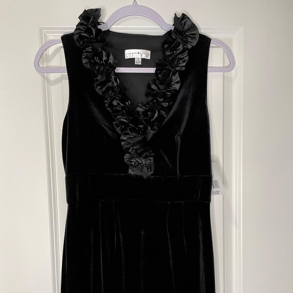Black Velvet Date Night Dress